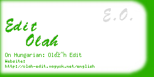 edit olah business card